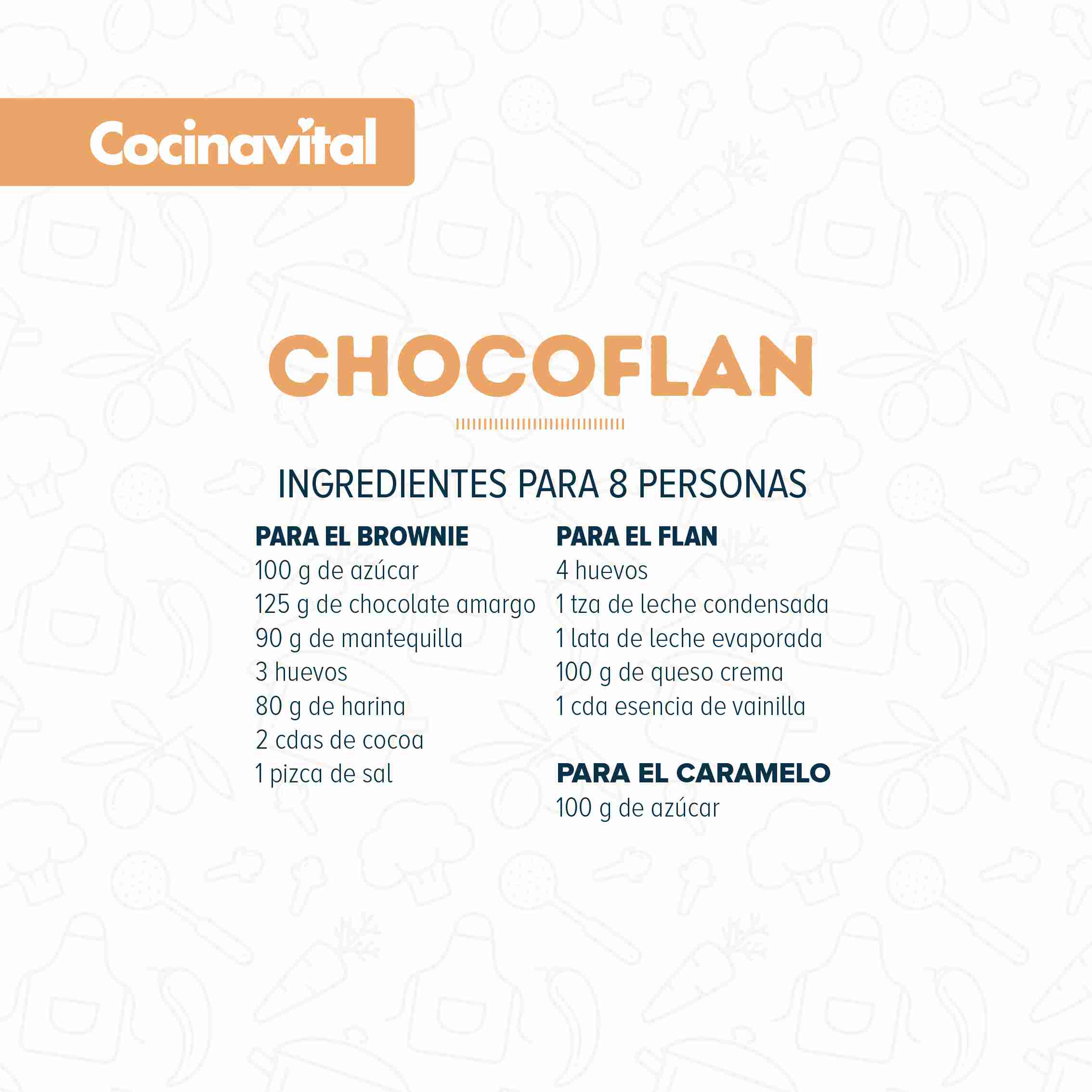 Ingredientes Chocoflan