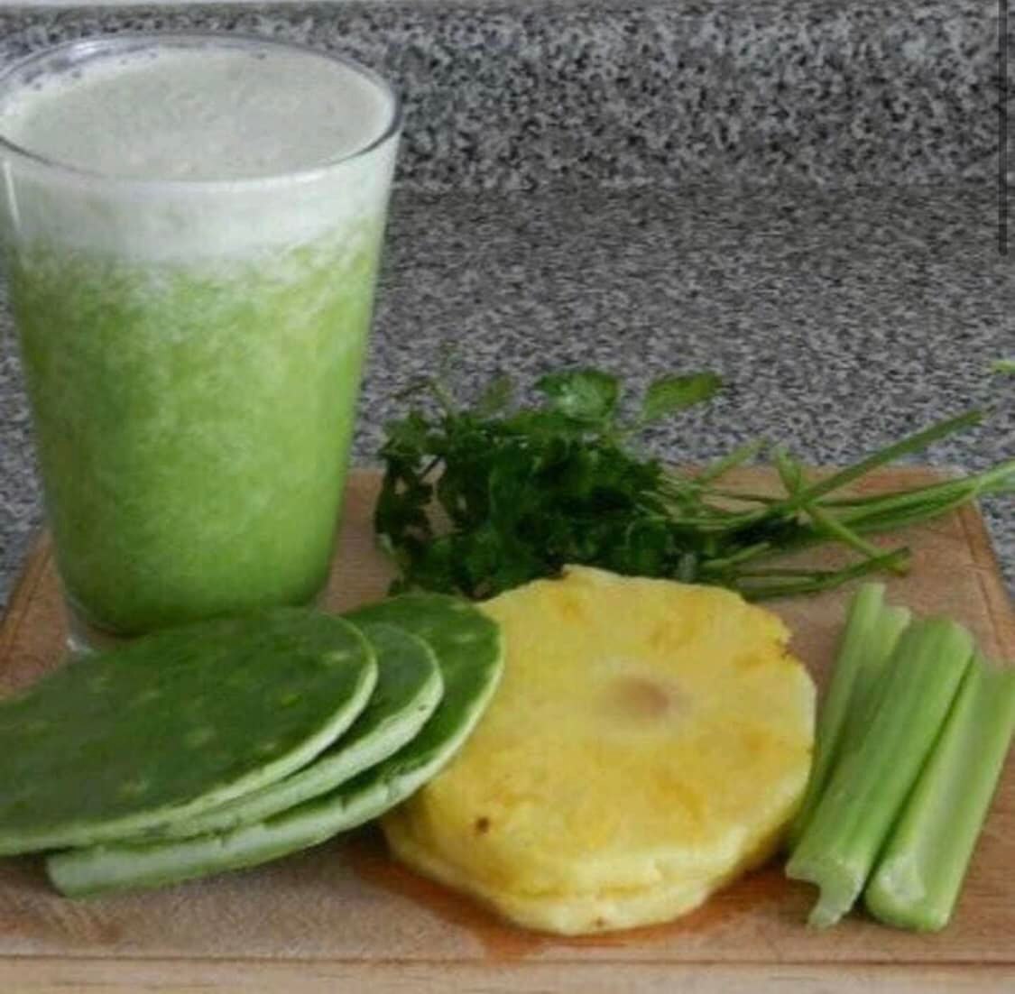 recetas de jugos verdes jugo de piña y nopal
