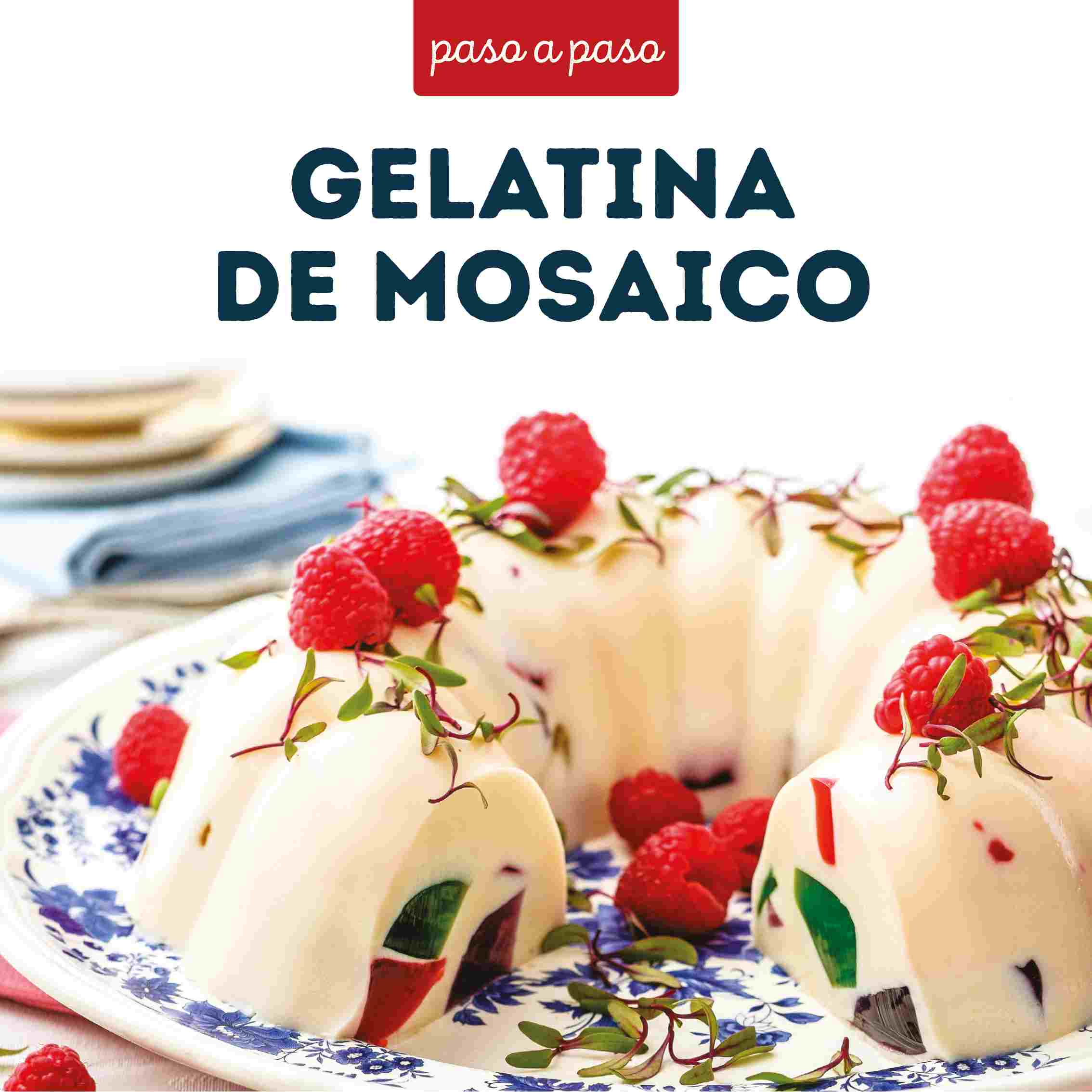 Receta gelatina de mosaico