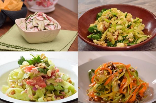 4 fáciles y saludables recetas de ensaladas con pepino