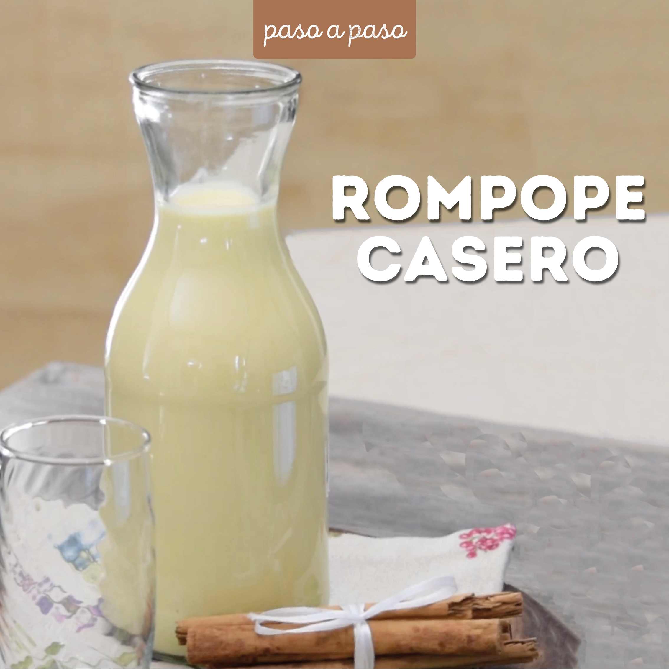 Rompope casero receta completa