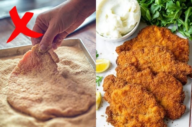 6 trucos para que el pan no se despegue de las milanesas al freírlas