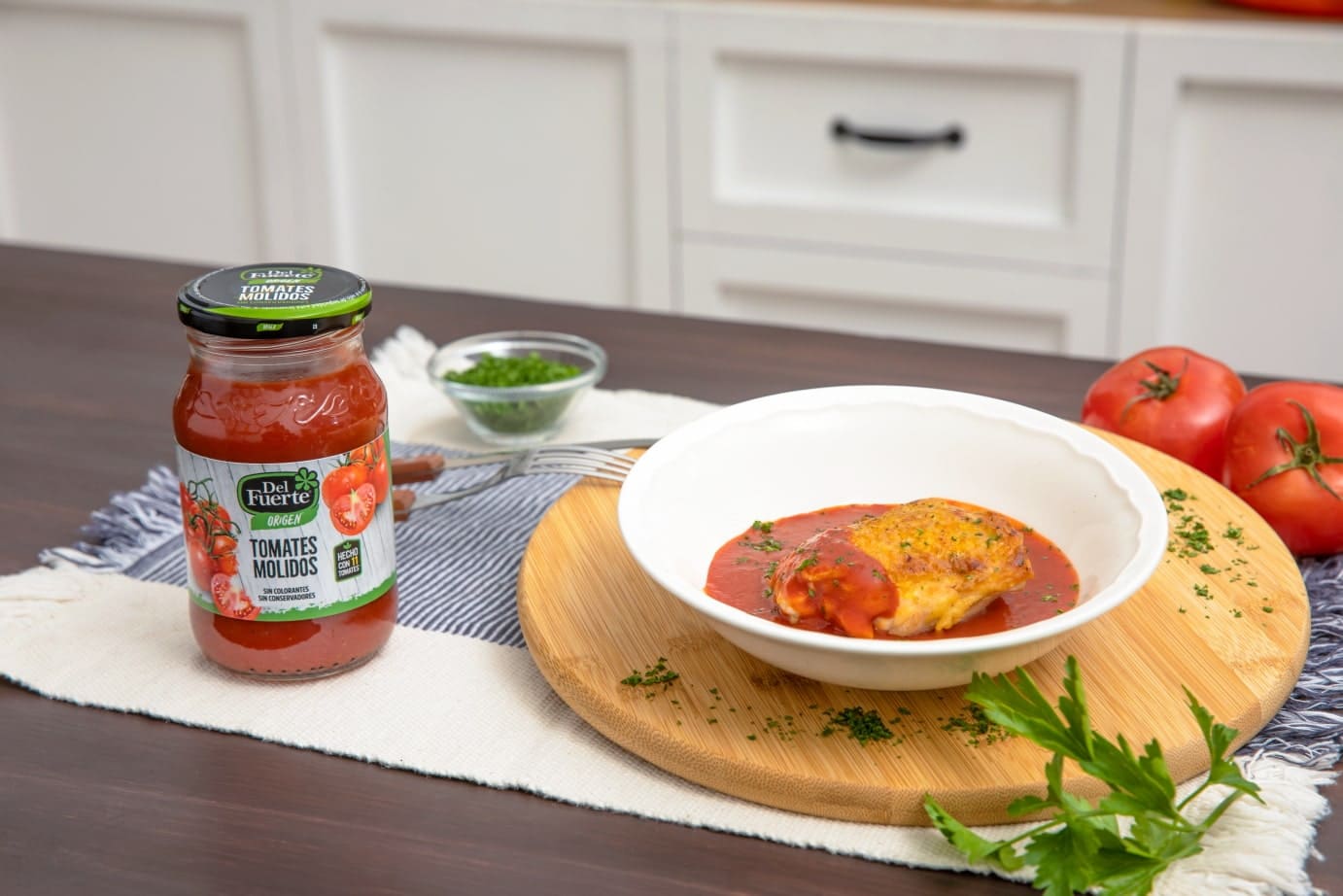 3 platillos caseros con salsa de tomate