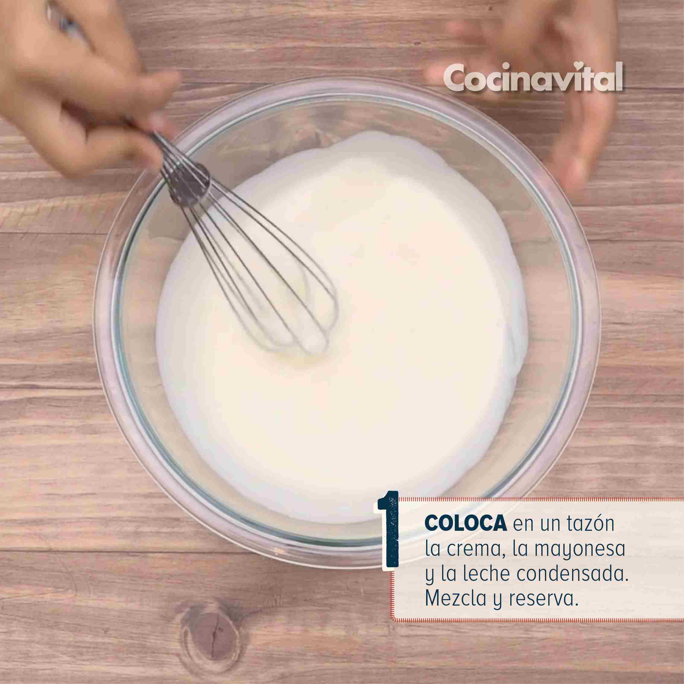 Coloca los ingredientes