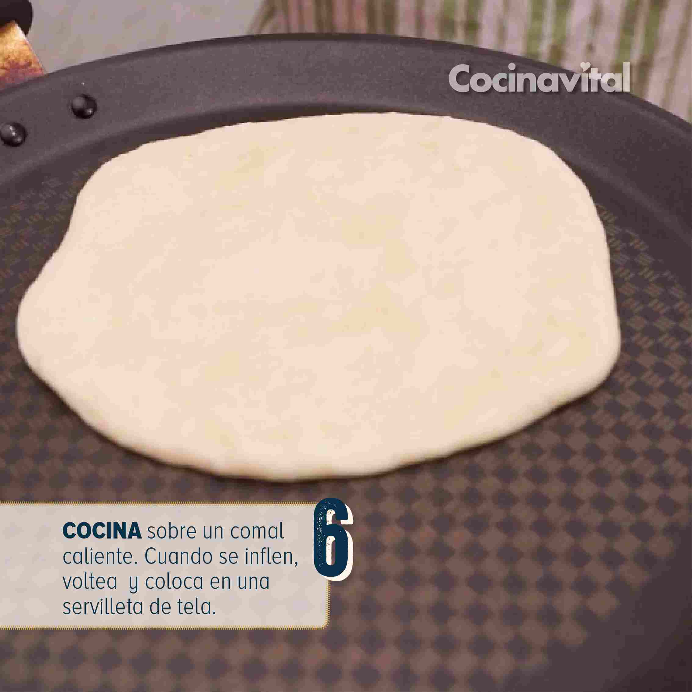 Cocina sobre un comal