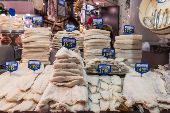 bacalao en mercado