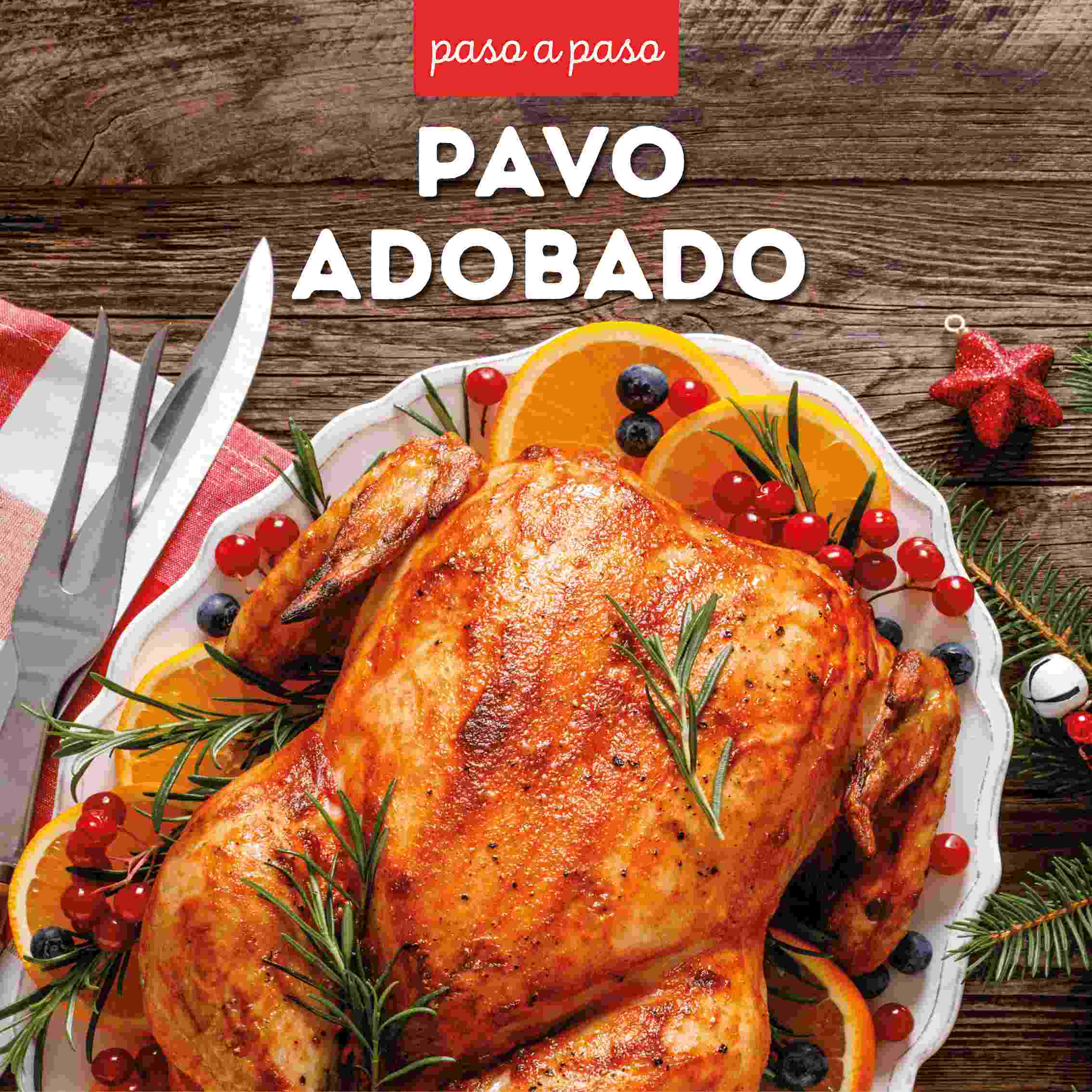 Receta de pavo adobado al horno