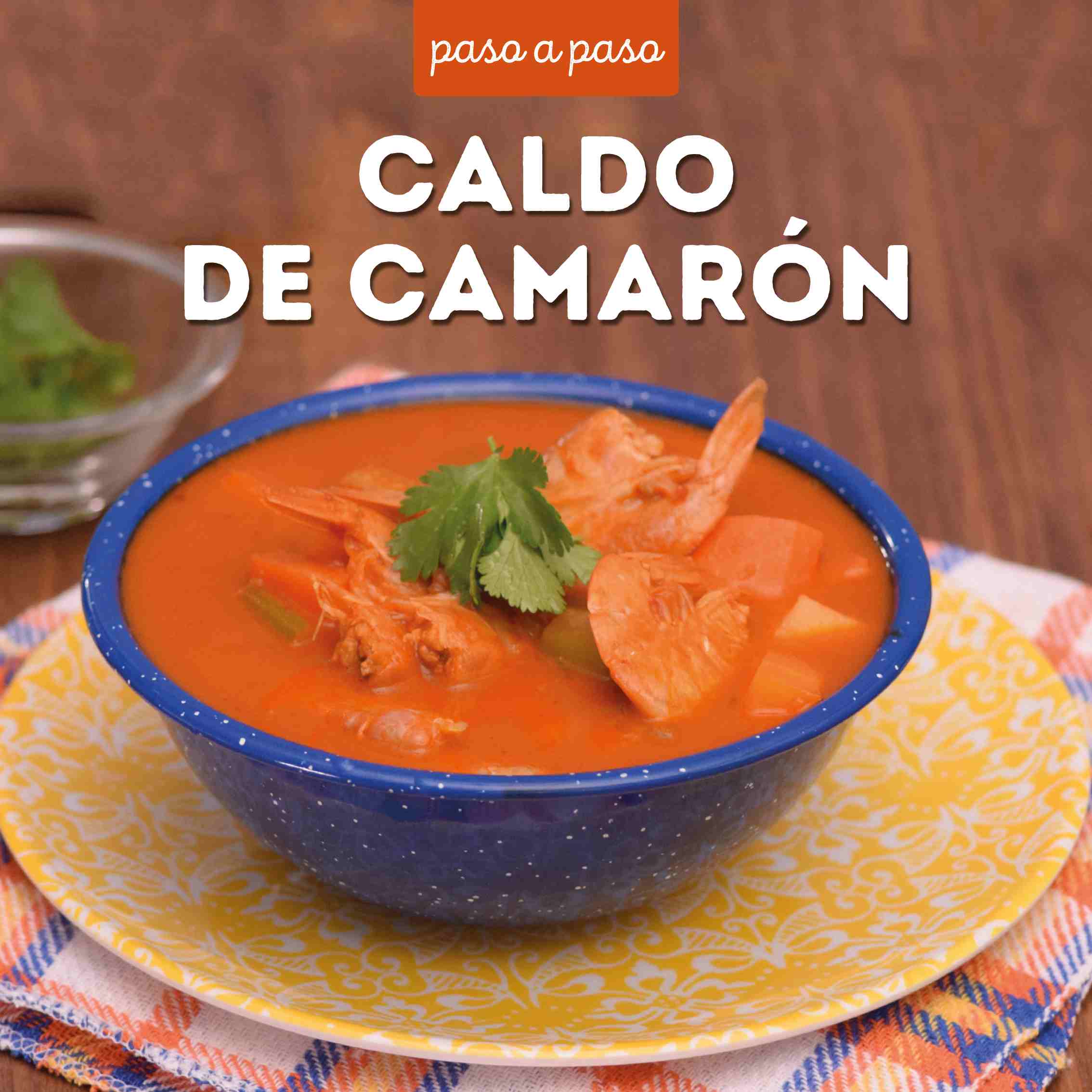 Receta caldo de camarón