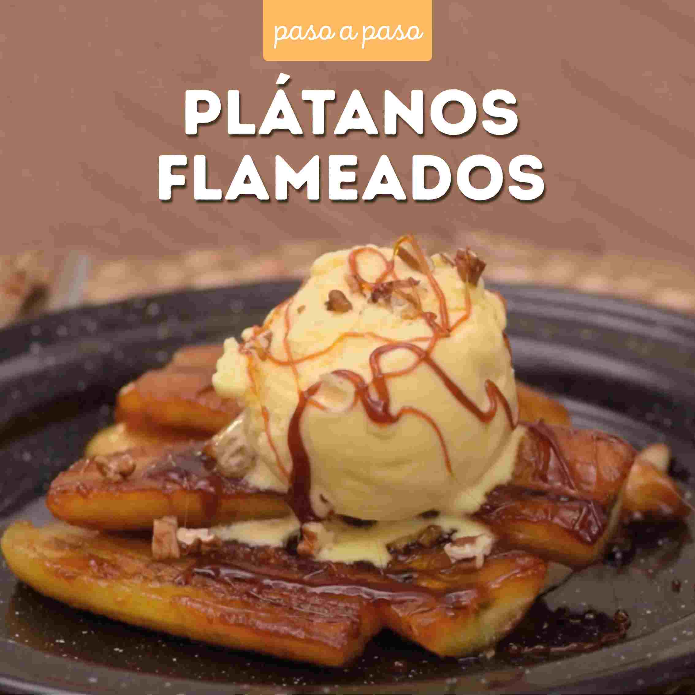 Receta Plátanos Flameados