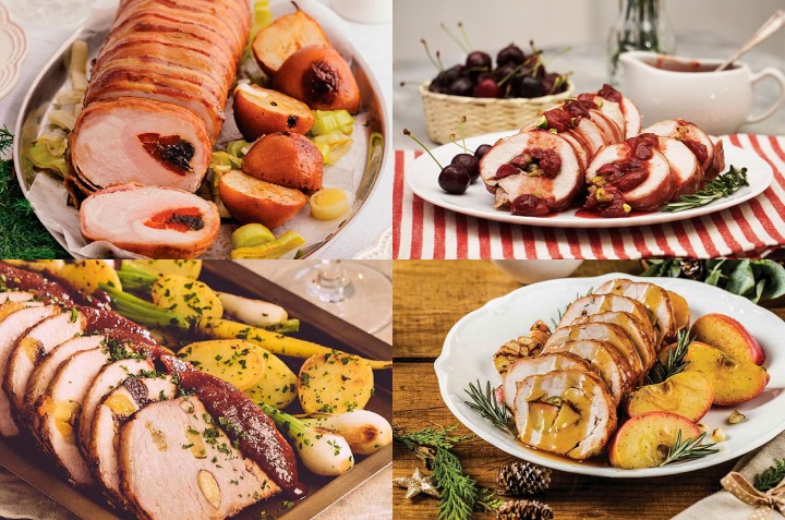 recetas de Lomos navideños