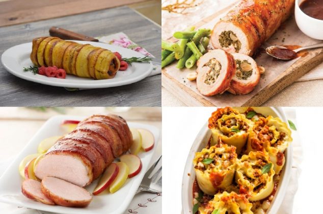 4 fáciles y deliciosas recetas de rollos de carne rellenos