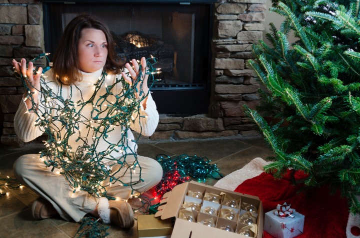 ideas para guardar las luces del Árbol de Navidad