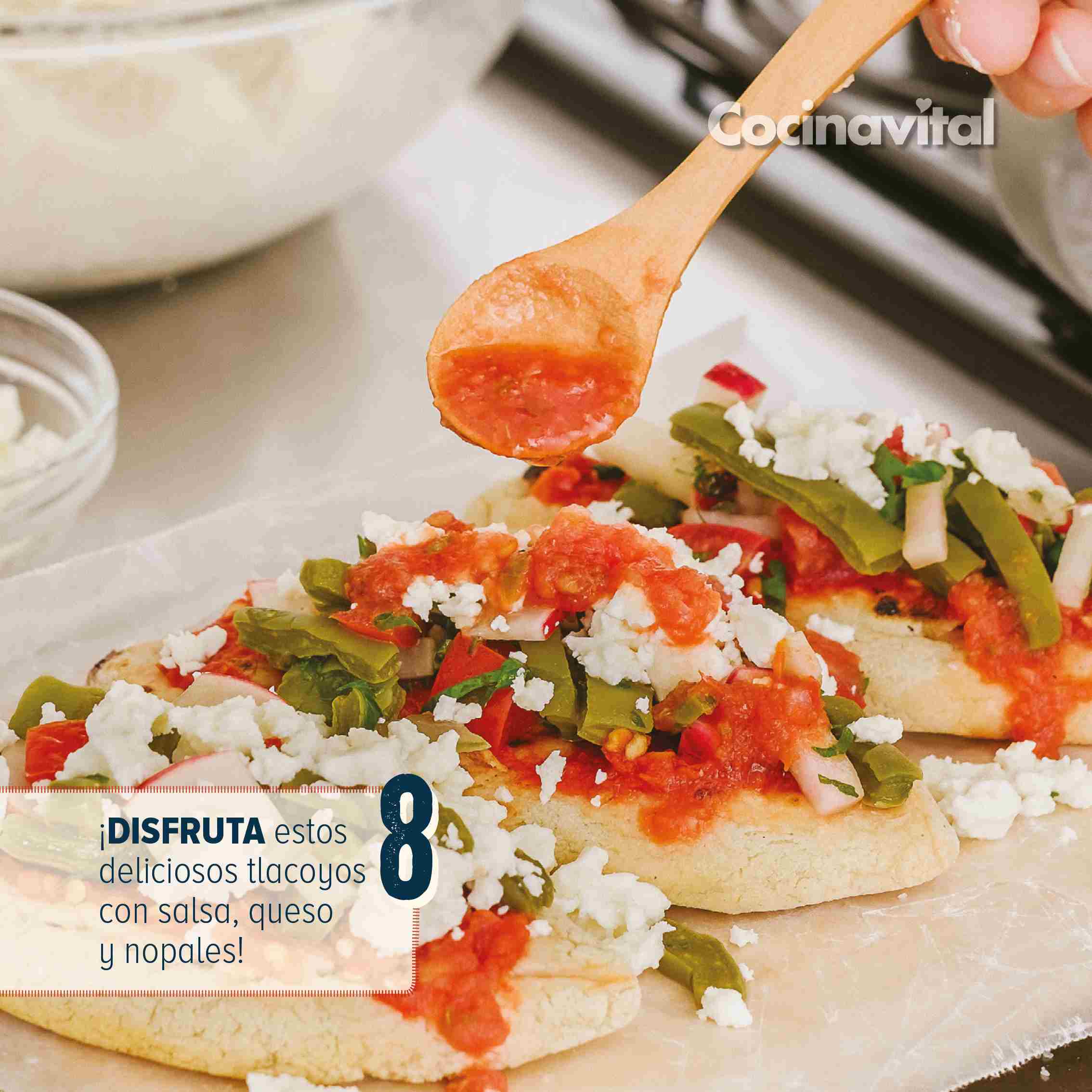 Disfruta de estos ricos tlacoyos
