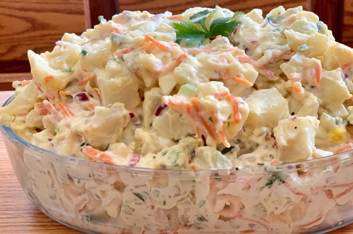 ensalada de papa cremosa