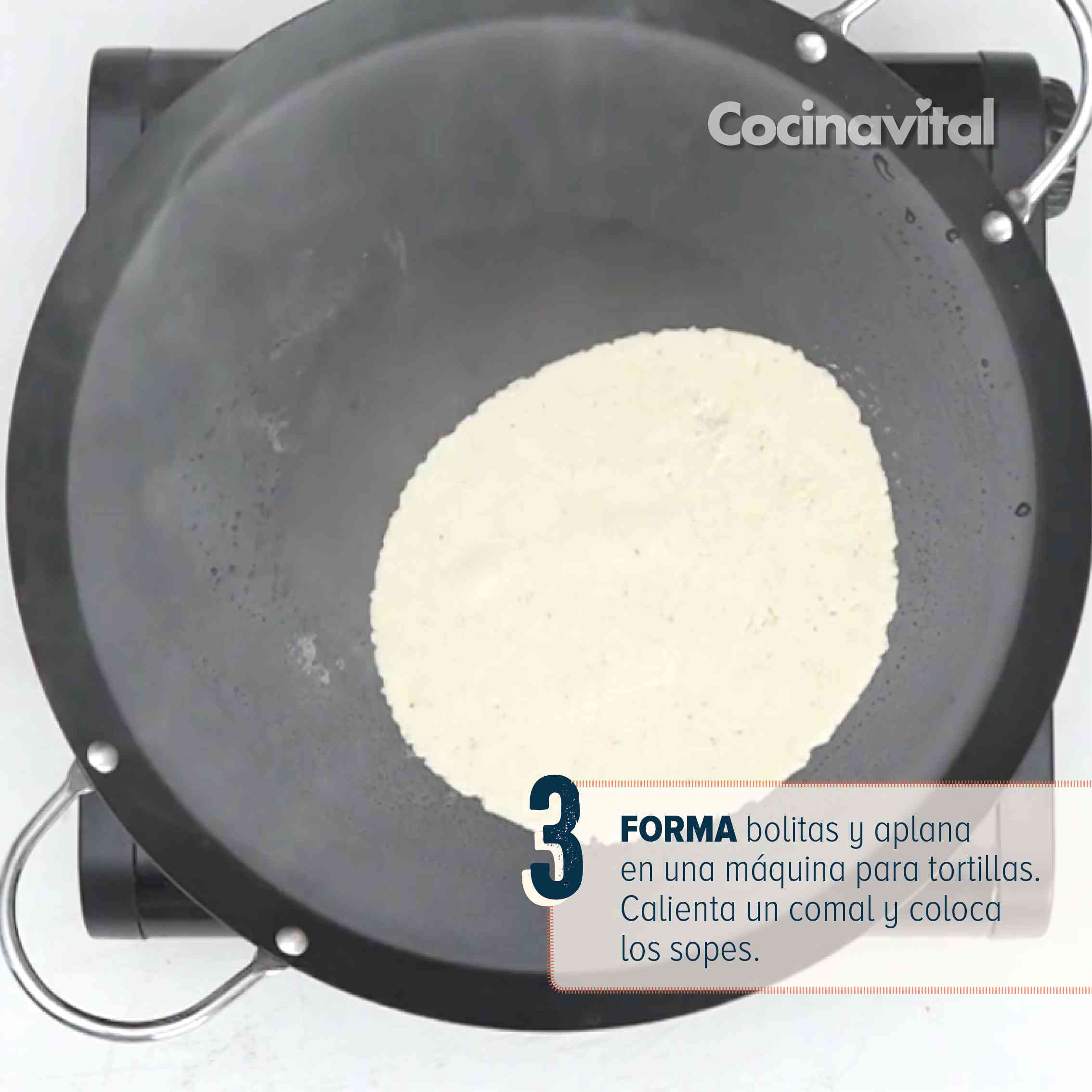 Forma bolitas y aplana 