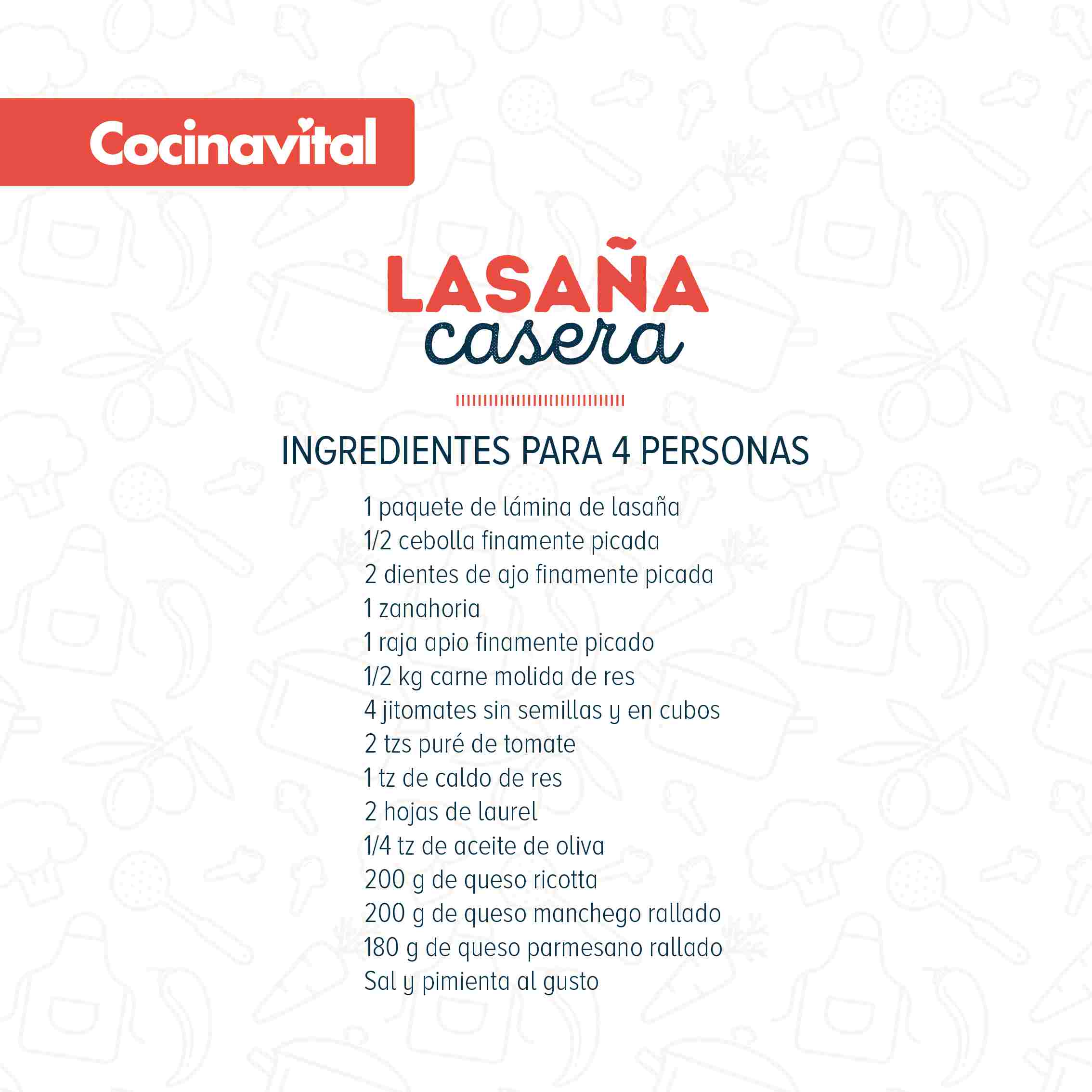 Receta Lasaña