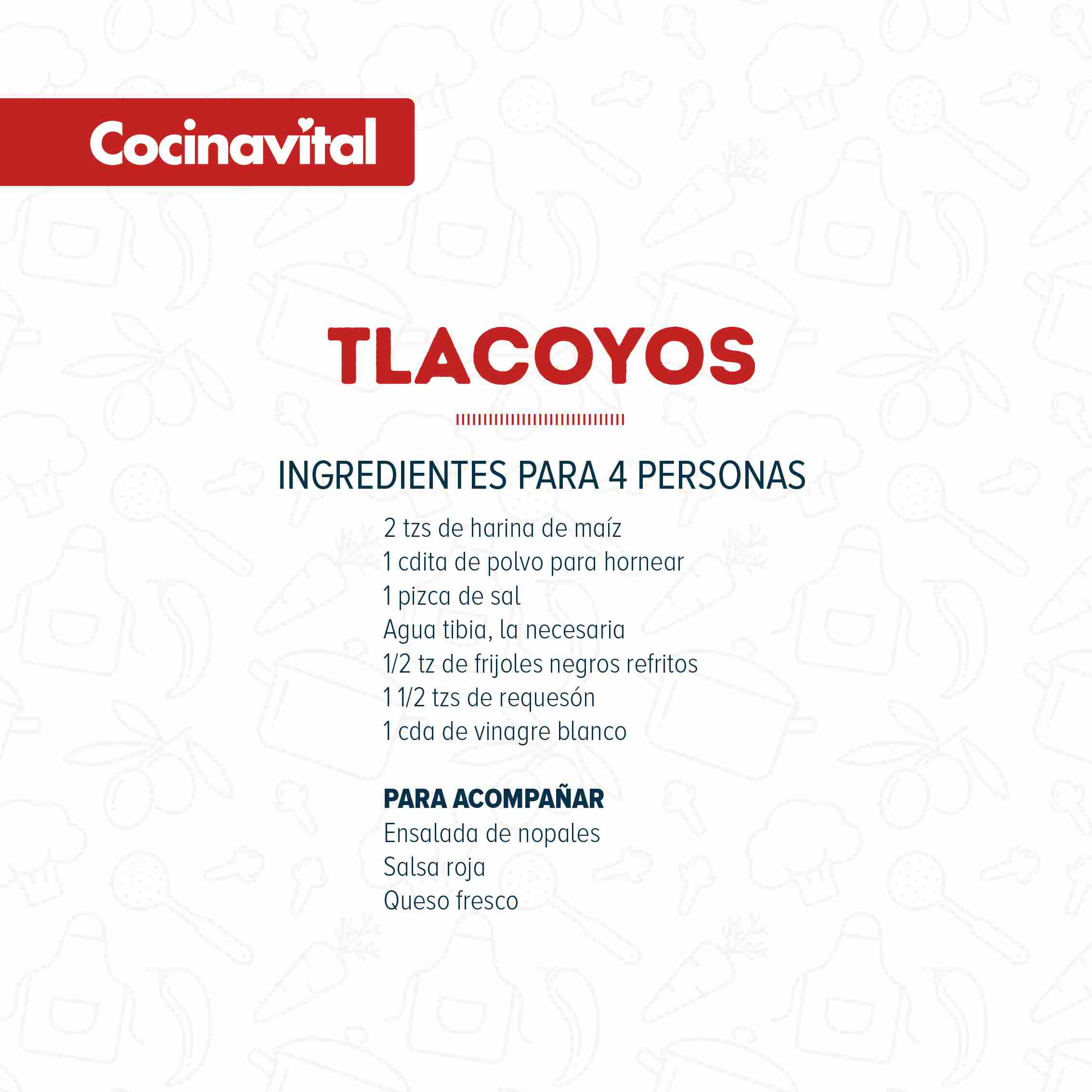 Ingredientes Tlacoyos