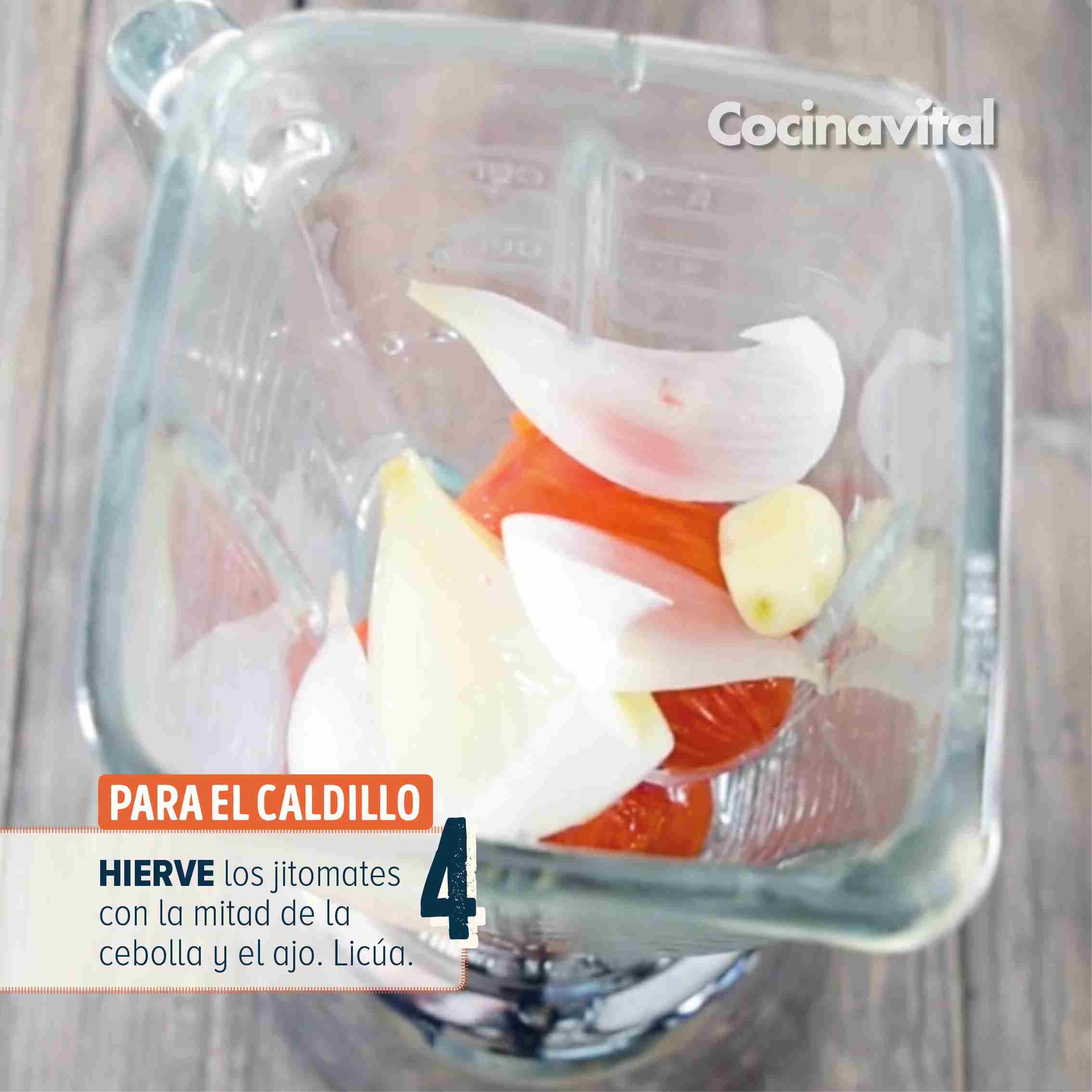 Licúa los ingredientes
