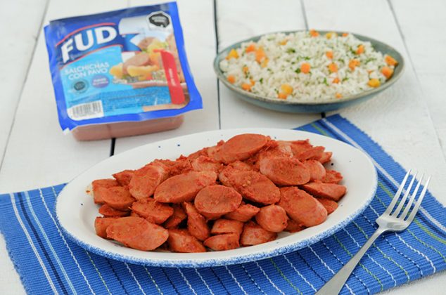 Salchichas con Pavo FUD® a la diabla