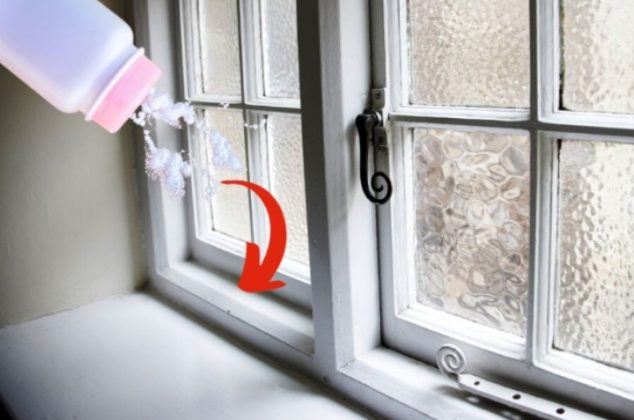 Por qué debes poner una cucharada de talco en las ventanas