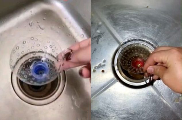 Cómo hacer una coladera para el fregadero con una botella de plástico