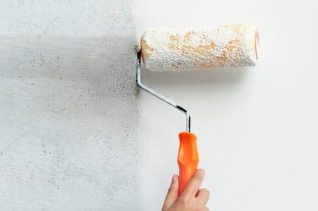 Cómo eliminar la humedad y moho antes de pintar una pared