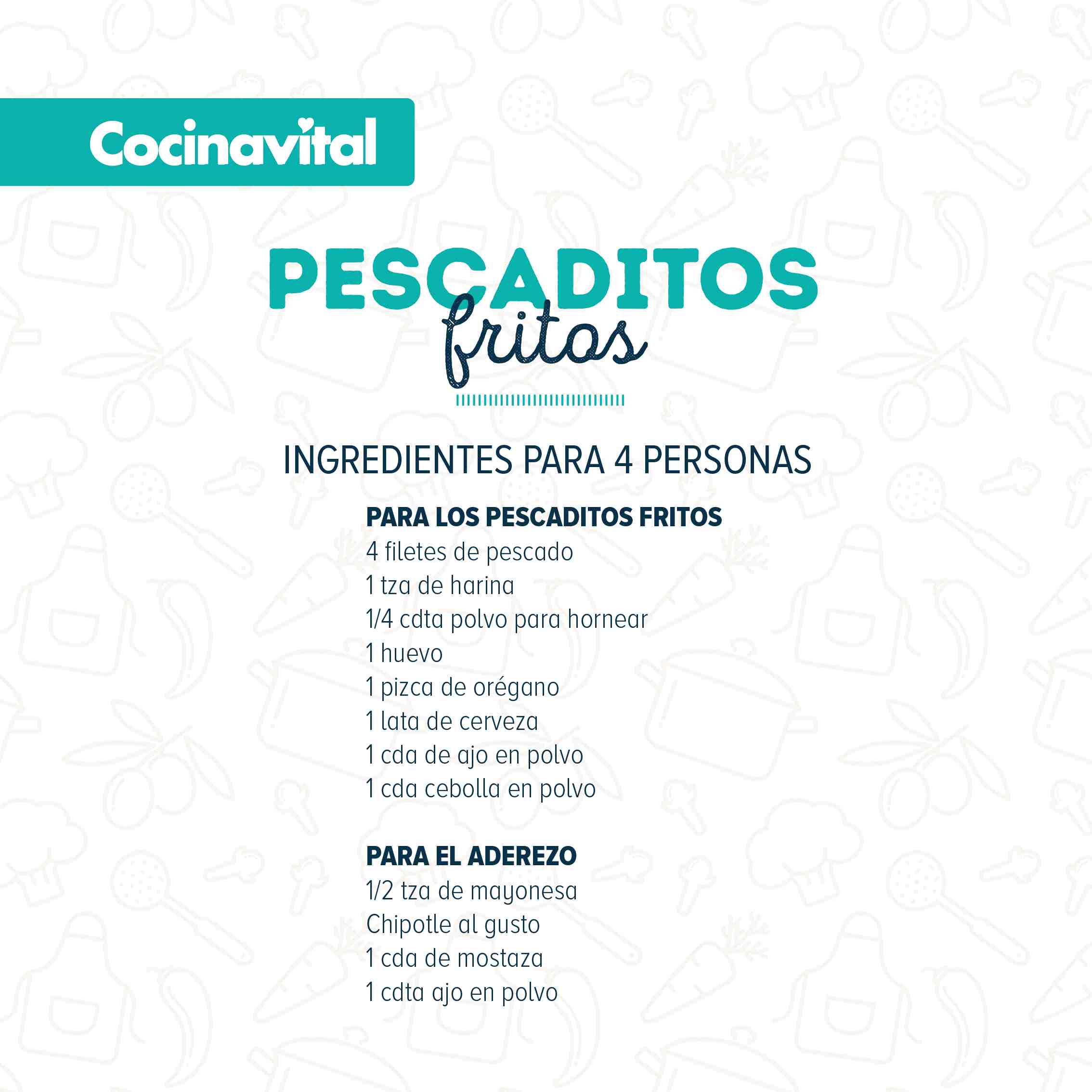 Ingredientes Pescaditos fritos