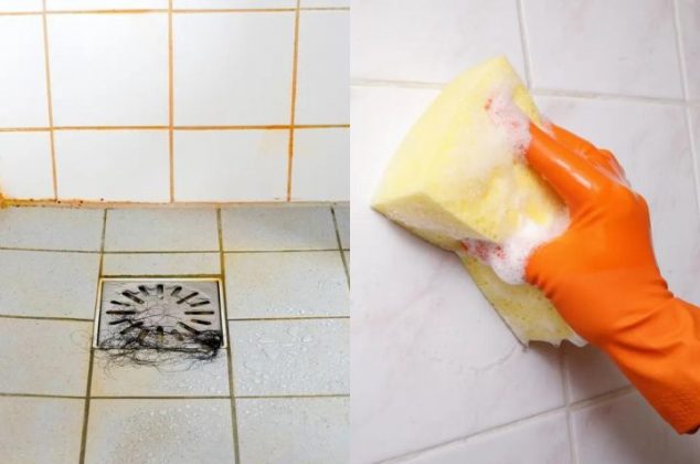 Mezcla casera para quitar el sarro del piso de tu baño rápidamente