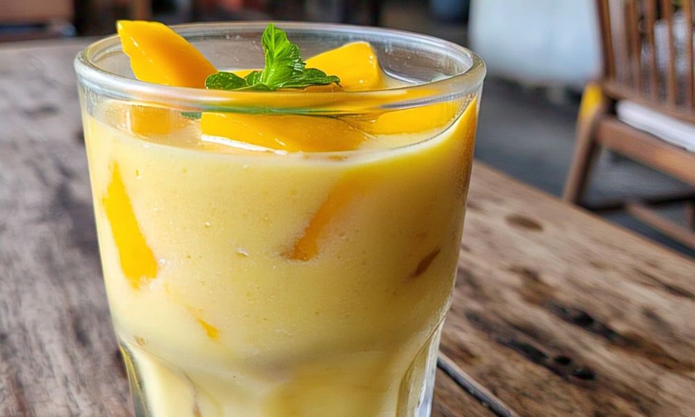 Receta de agua de mango cremosa