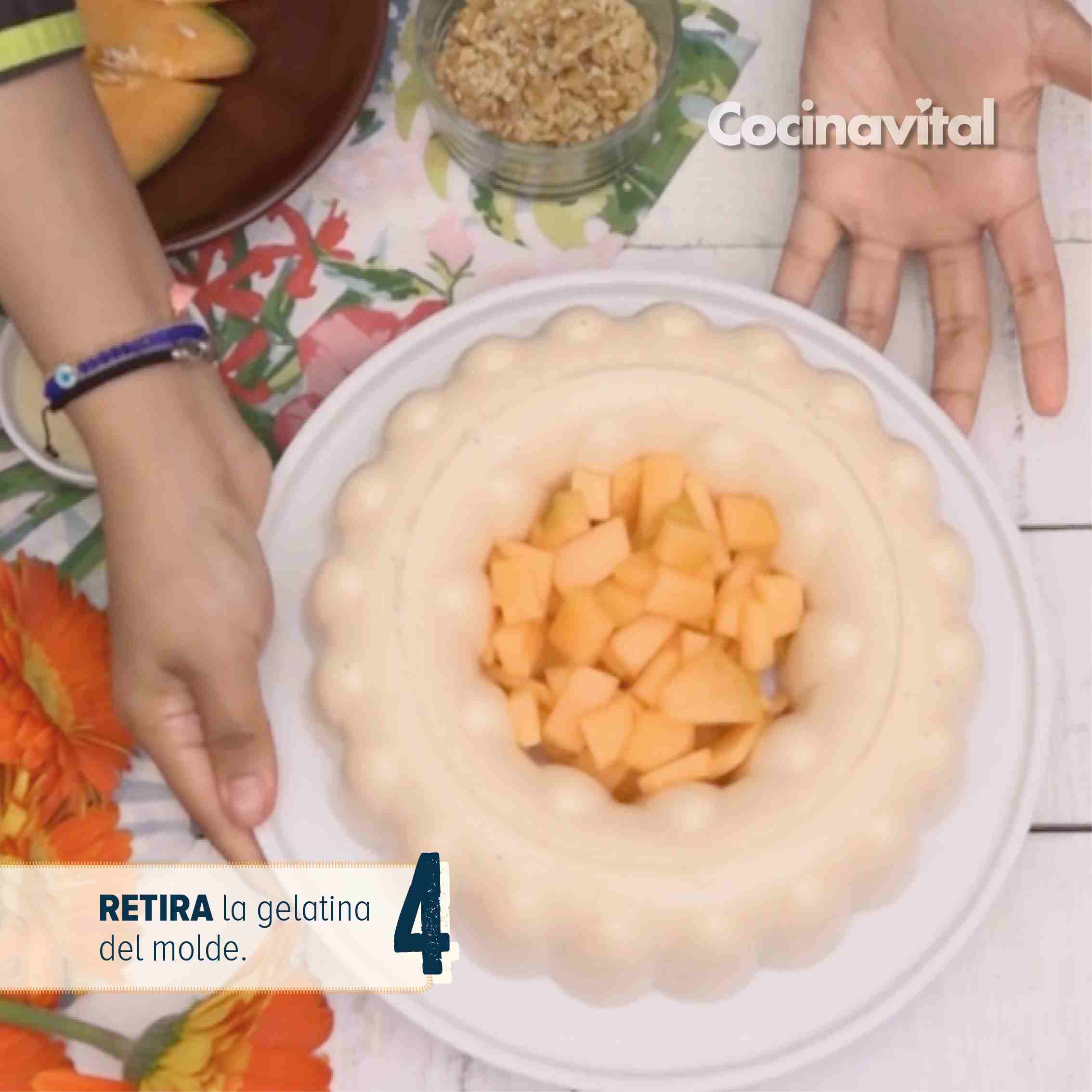 Retira la gelatina