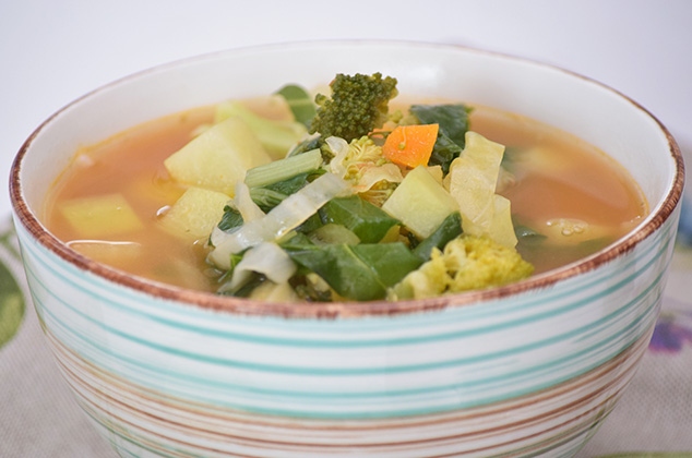 receta de sopa de verduras