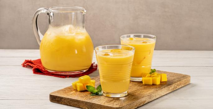agua de mango con piña receta