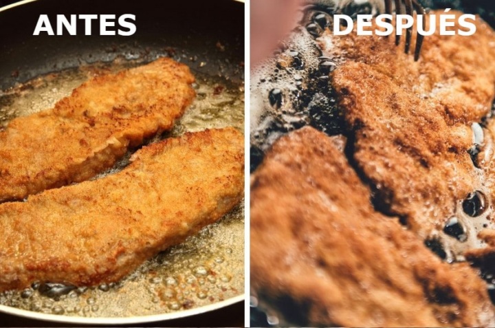 cómo freír milanesas sin quemar el aceite