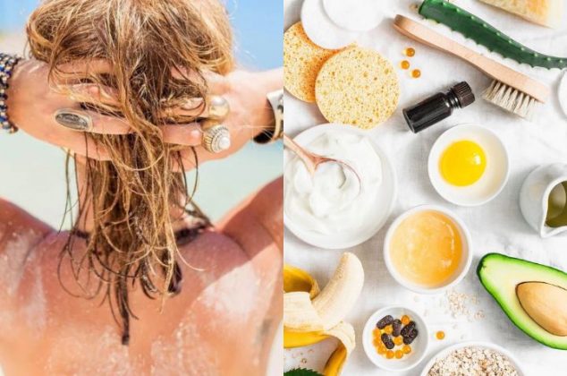 2 mascarillas para reparar el cabello la playa o piscina