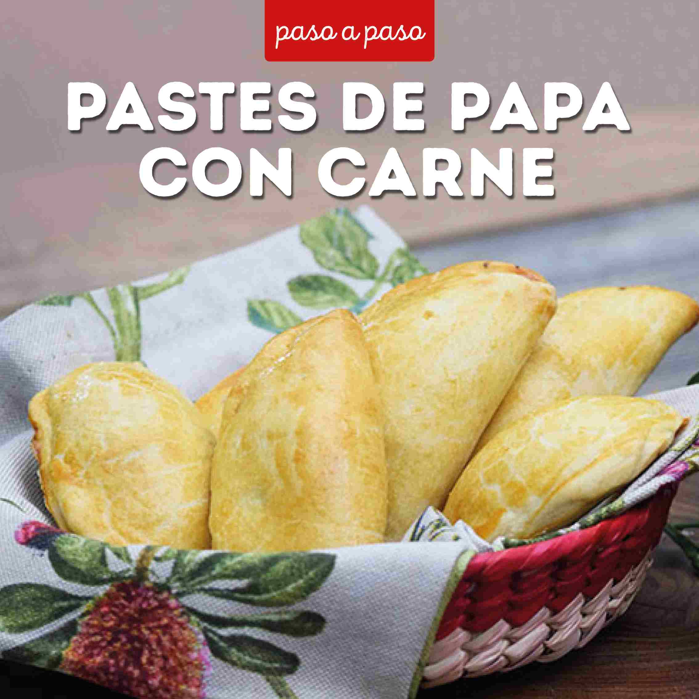 Receta Pastes de papa con carne