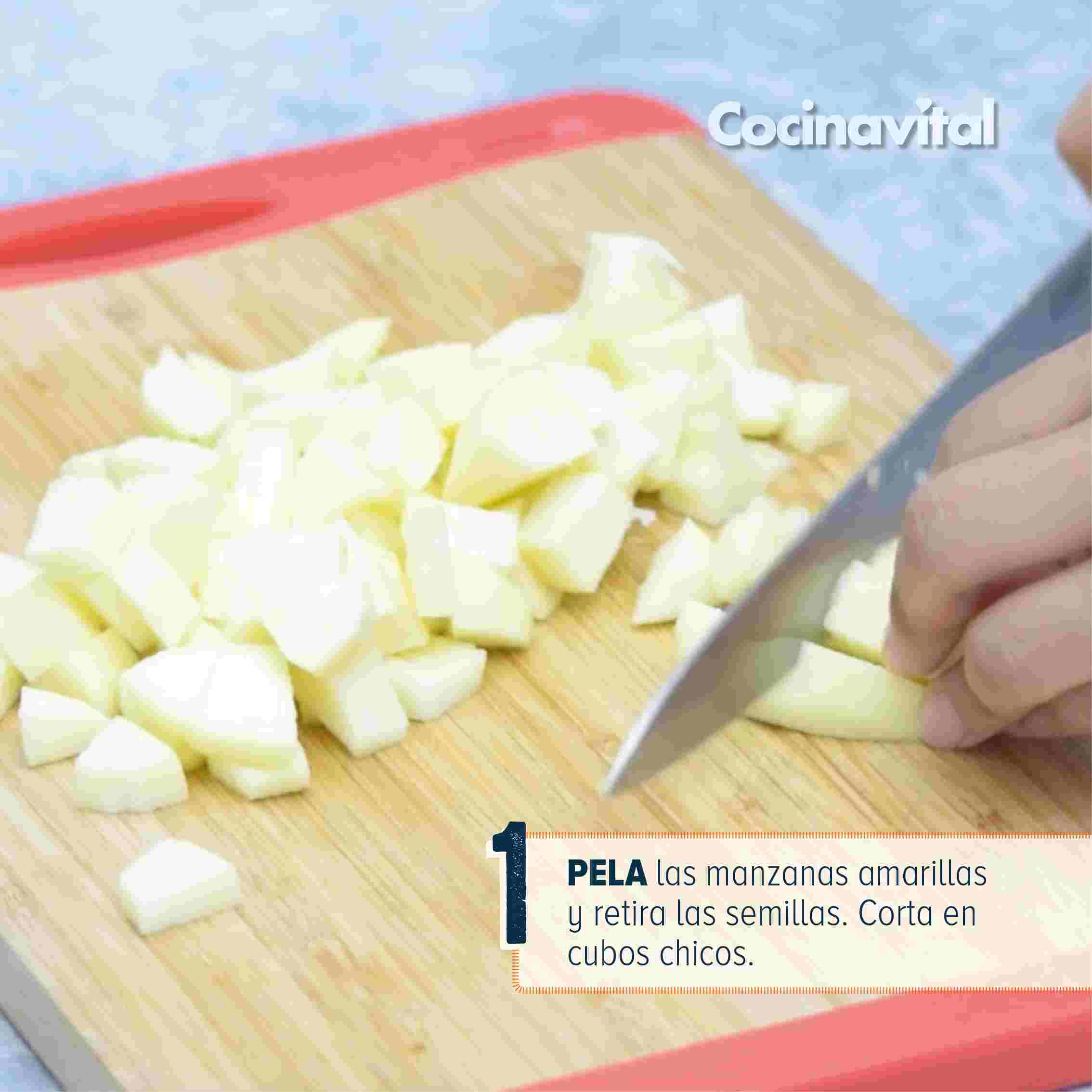 Pela las manzanas