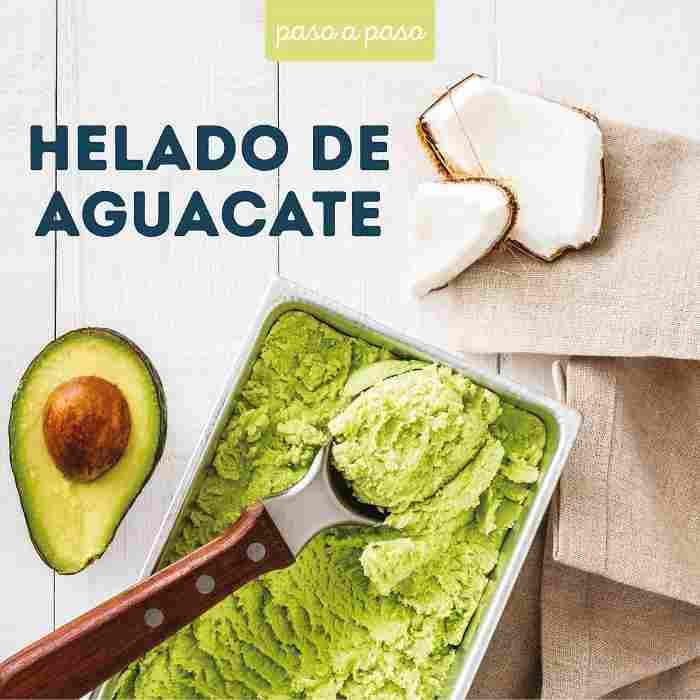 Receta Helado de aguacate