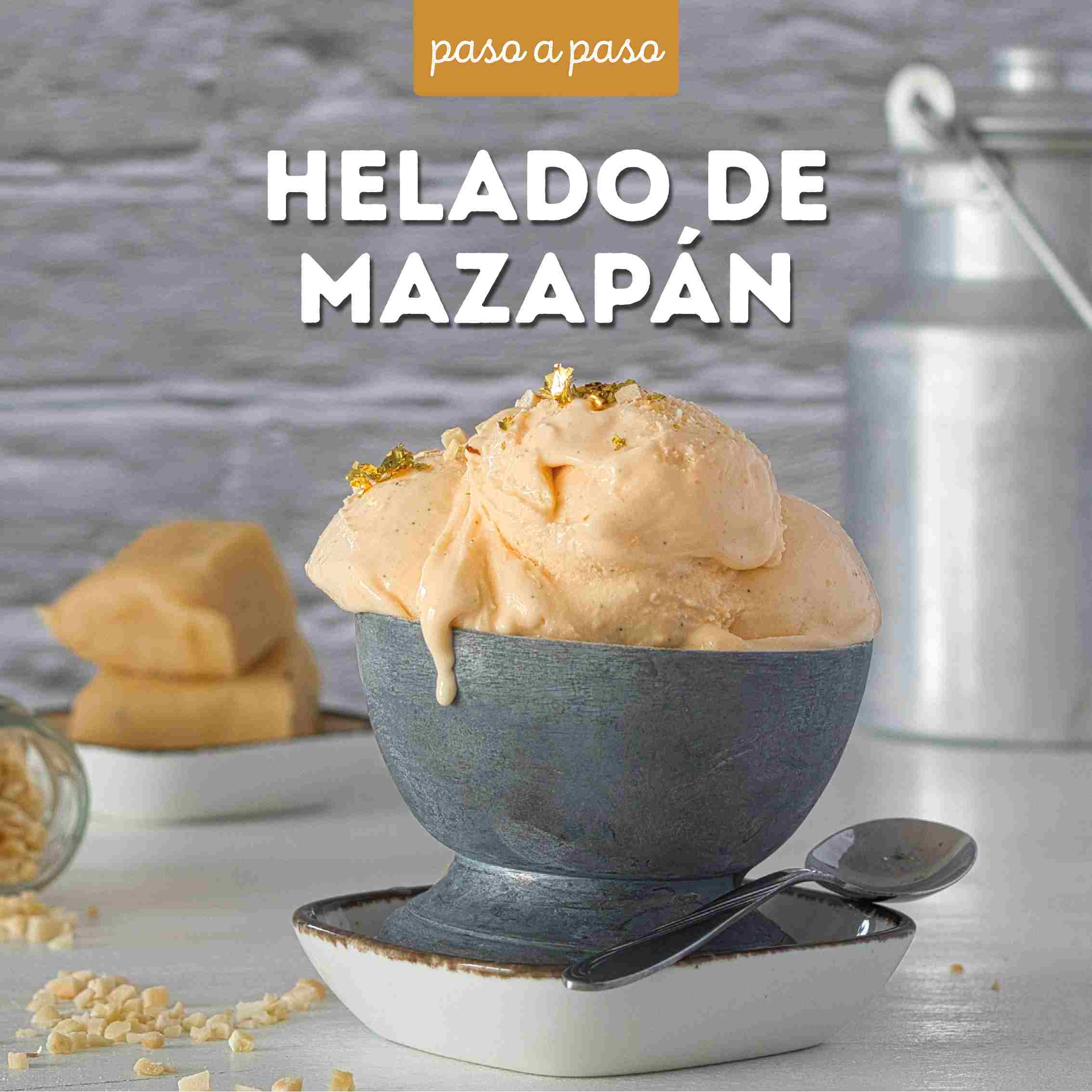 Receta Helado de mazapán