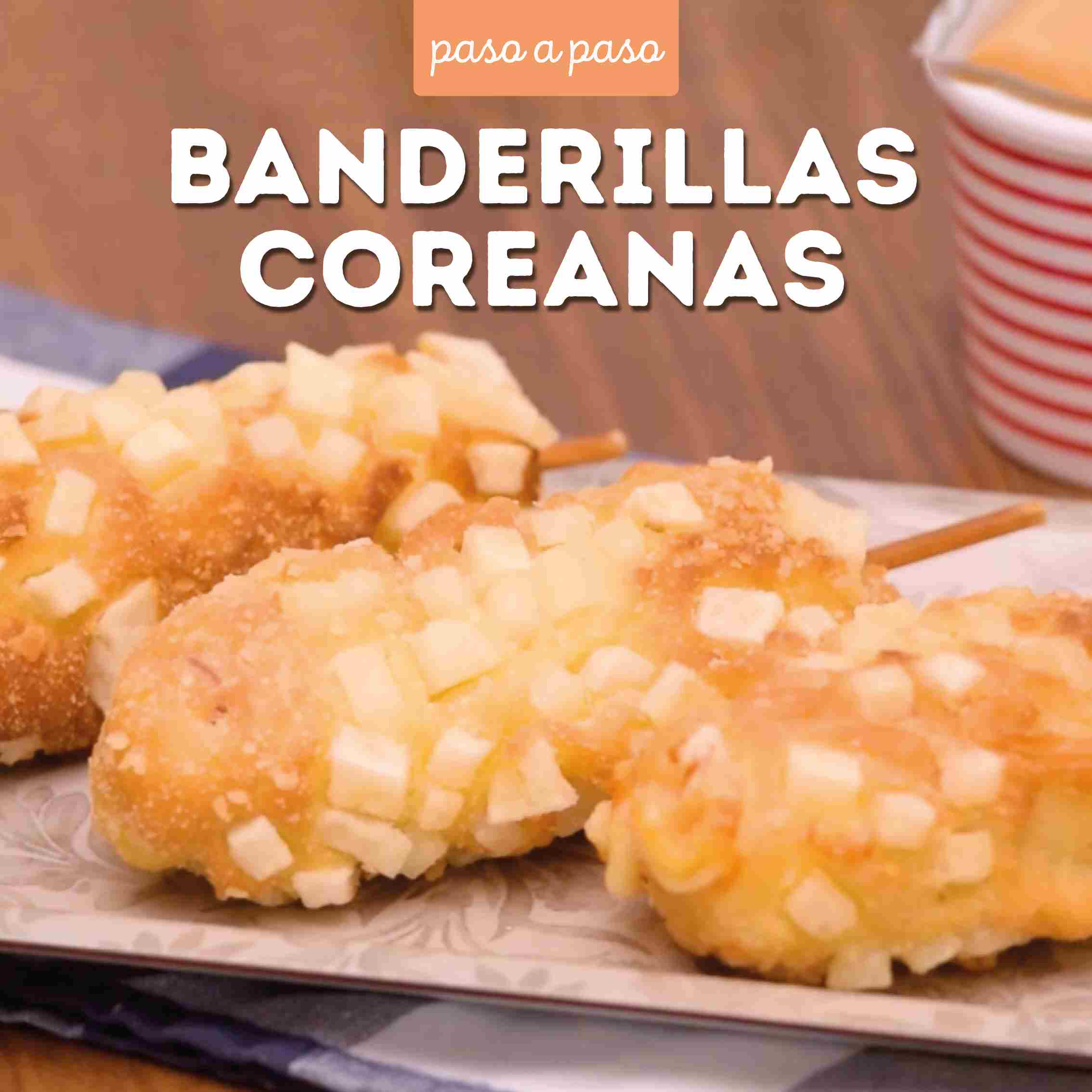 Receta Banderillas coreanas