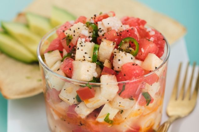 Ceviche vegetariano de jícama en 10 minutos