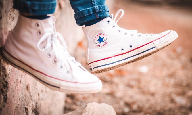 converse blancos sucios