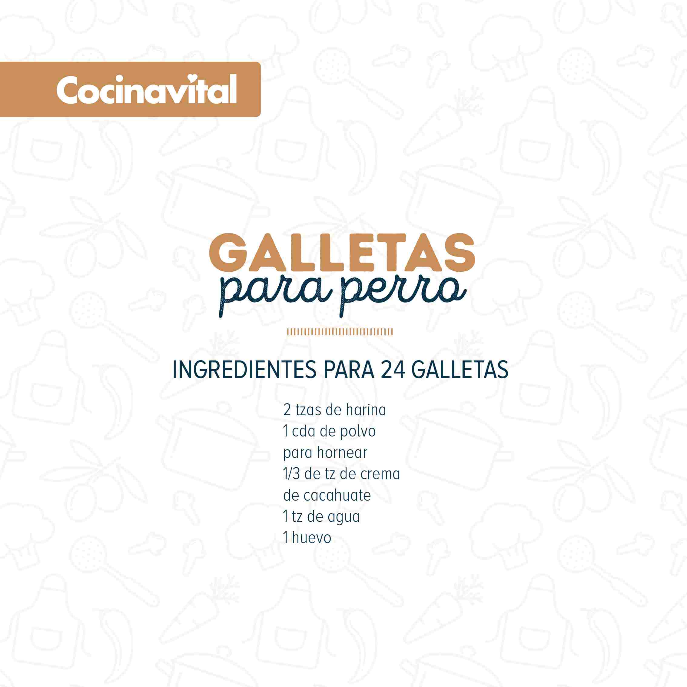 Ingredientes Galletas para perro
