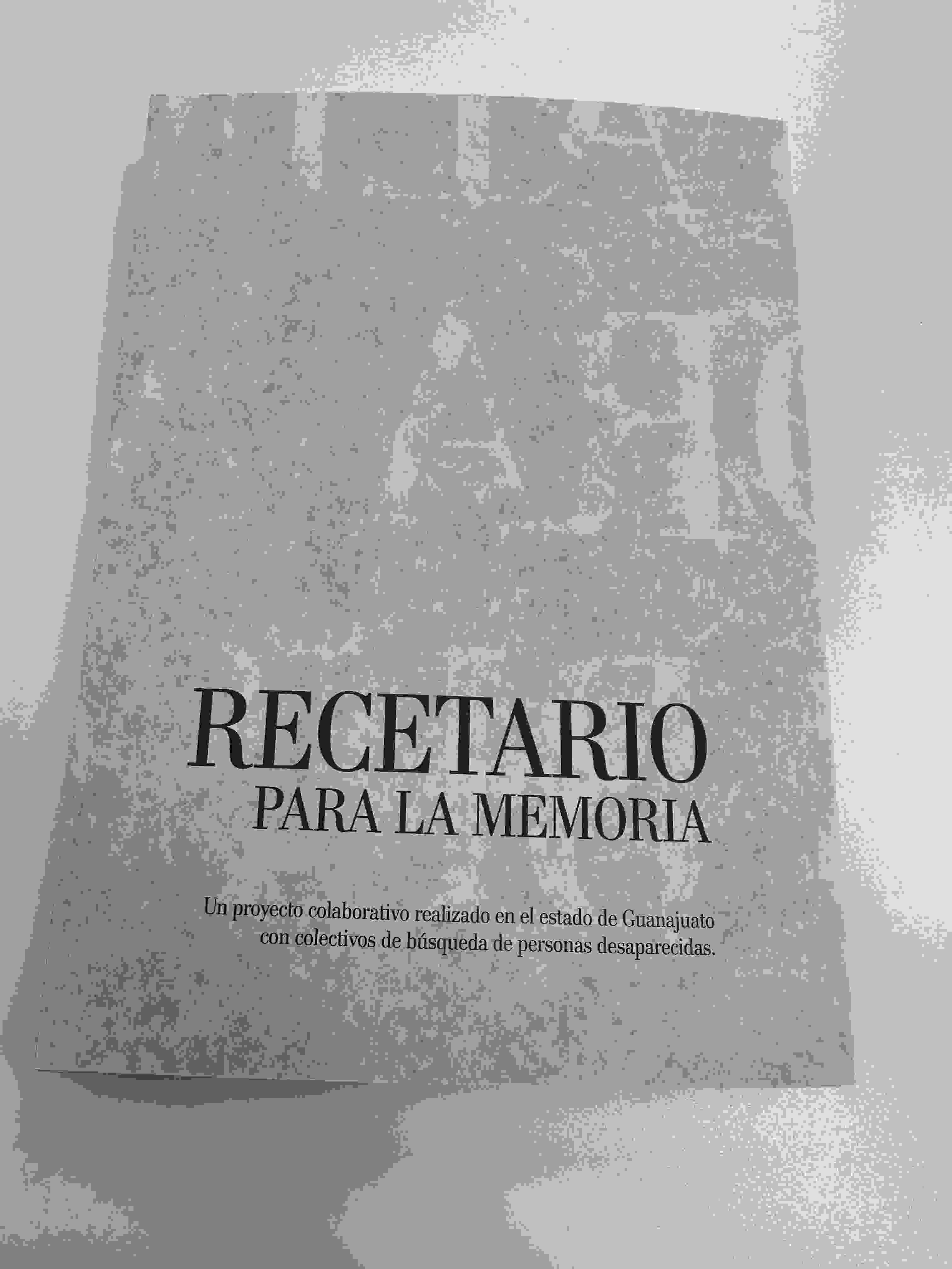 libro recetario para la memoria