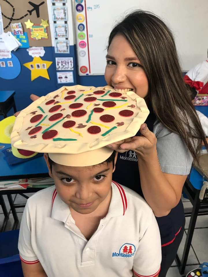 Peinado loco de pizza ¡Mamma mia! 