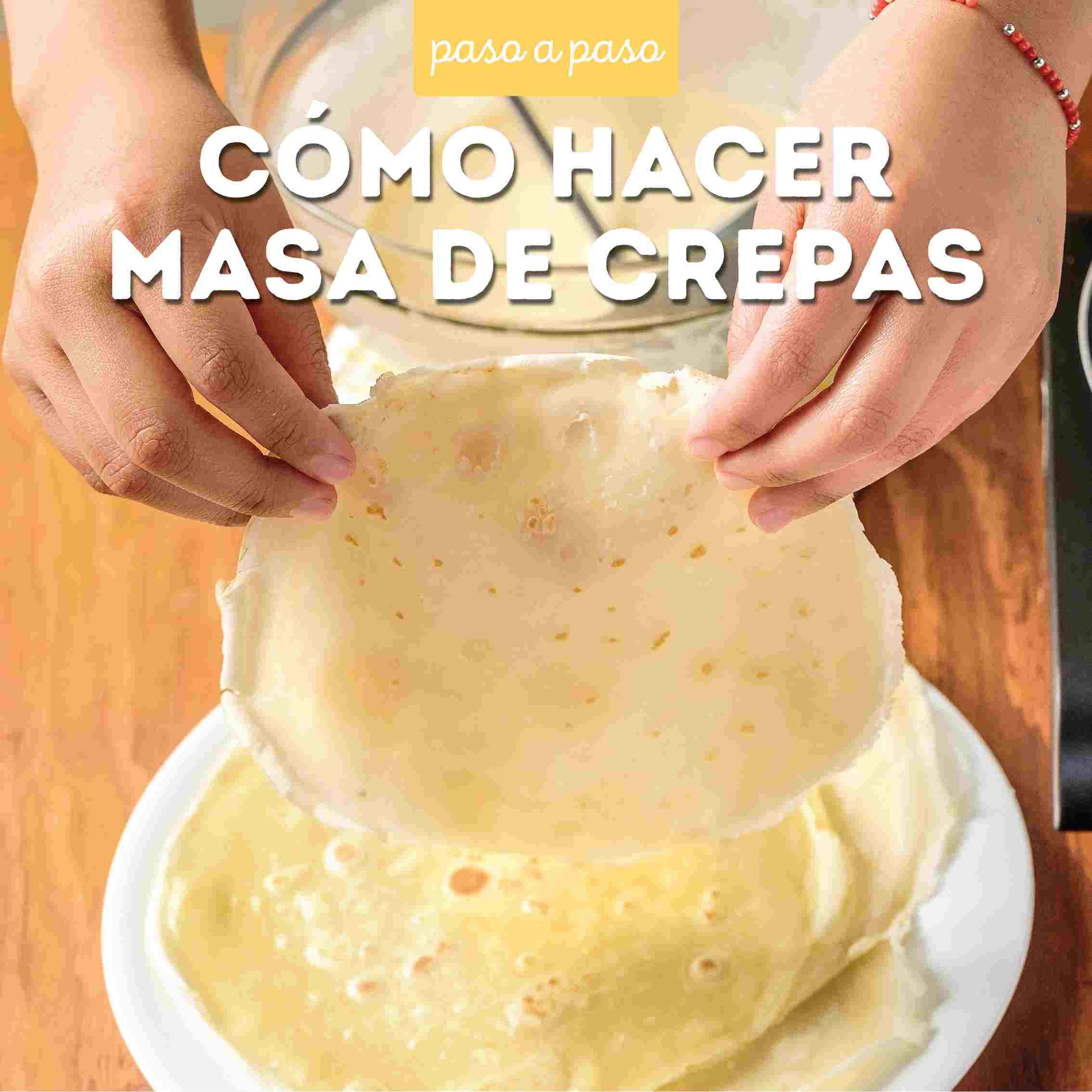 Receta Masa de crepas