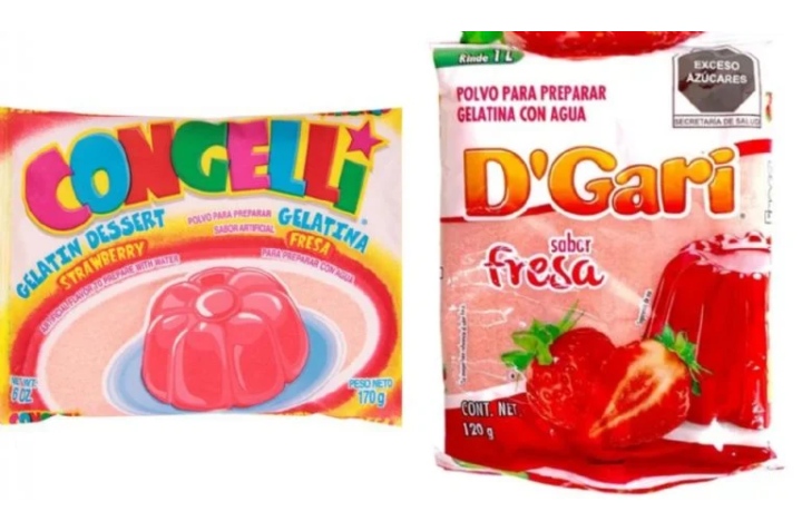 marcas de gelatina angelli y dgari