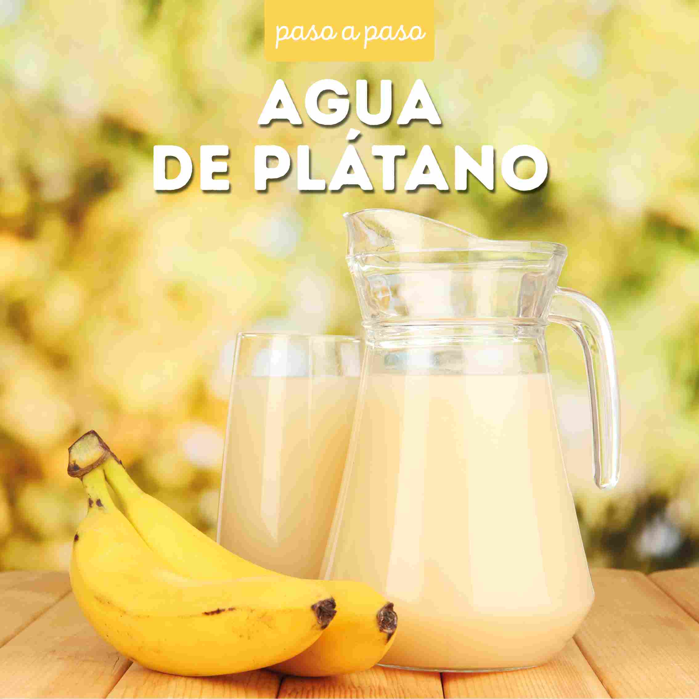 Receta Agua de plátano