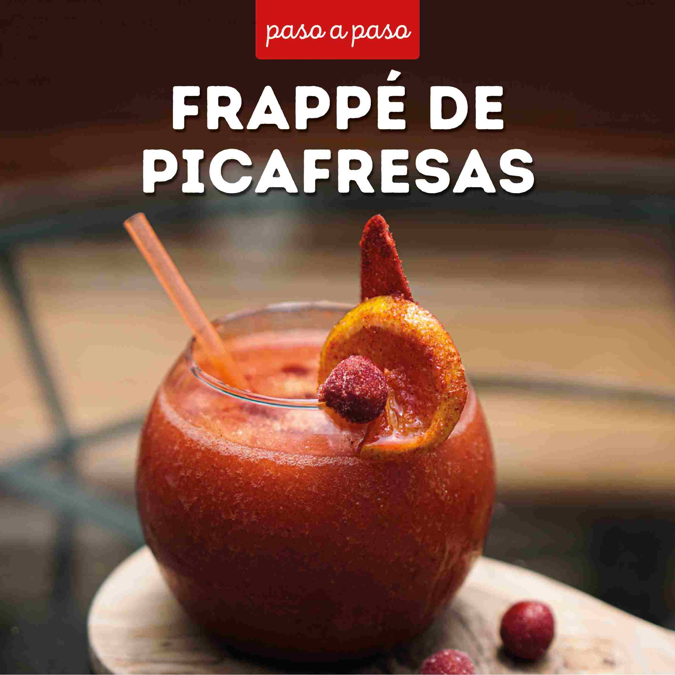 Receta Frappé de picafresas