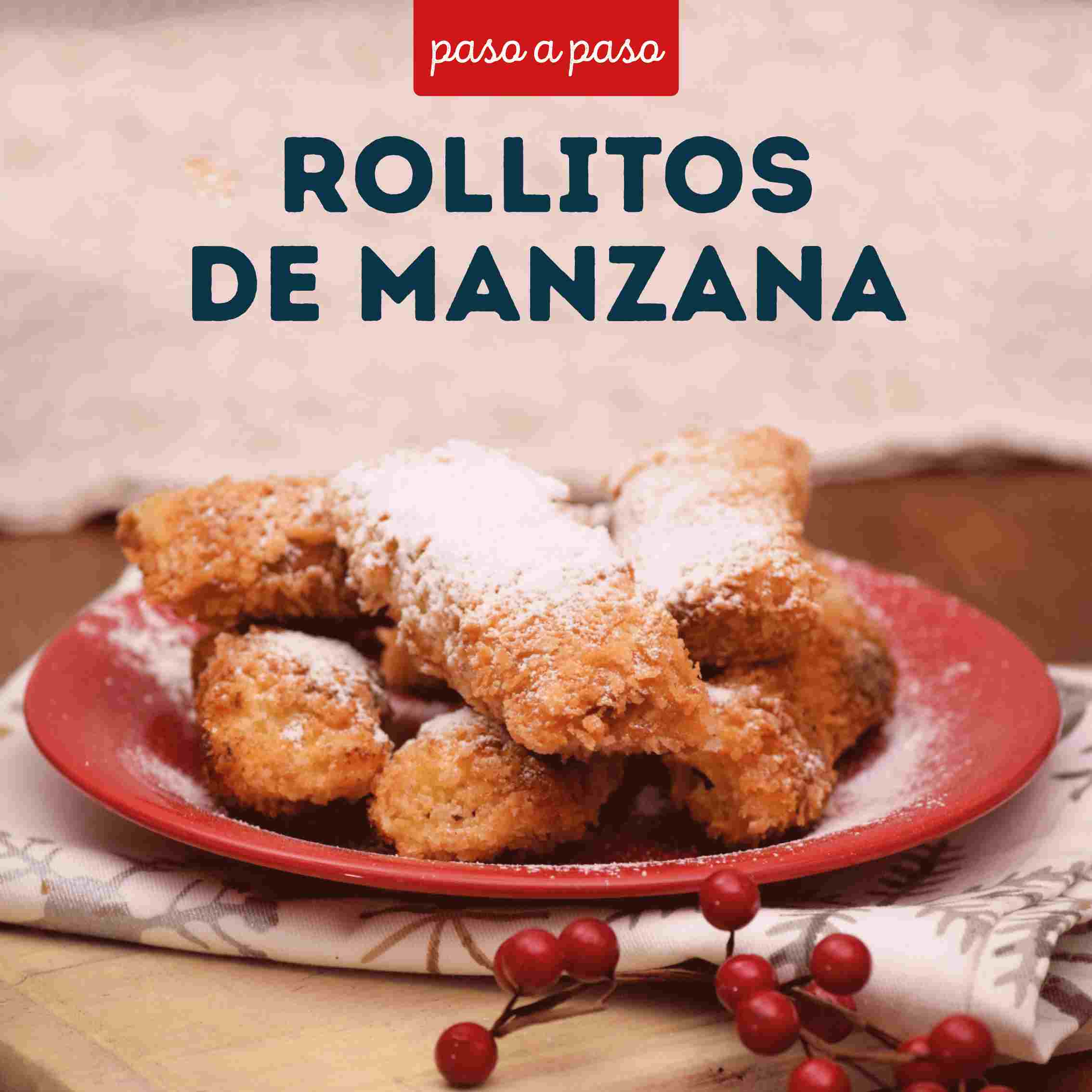 Receta Rollitos de manzana