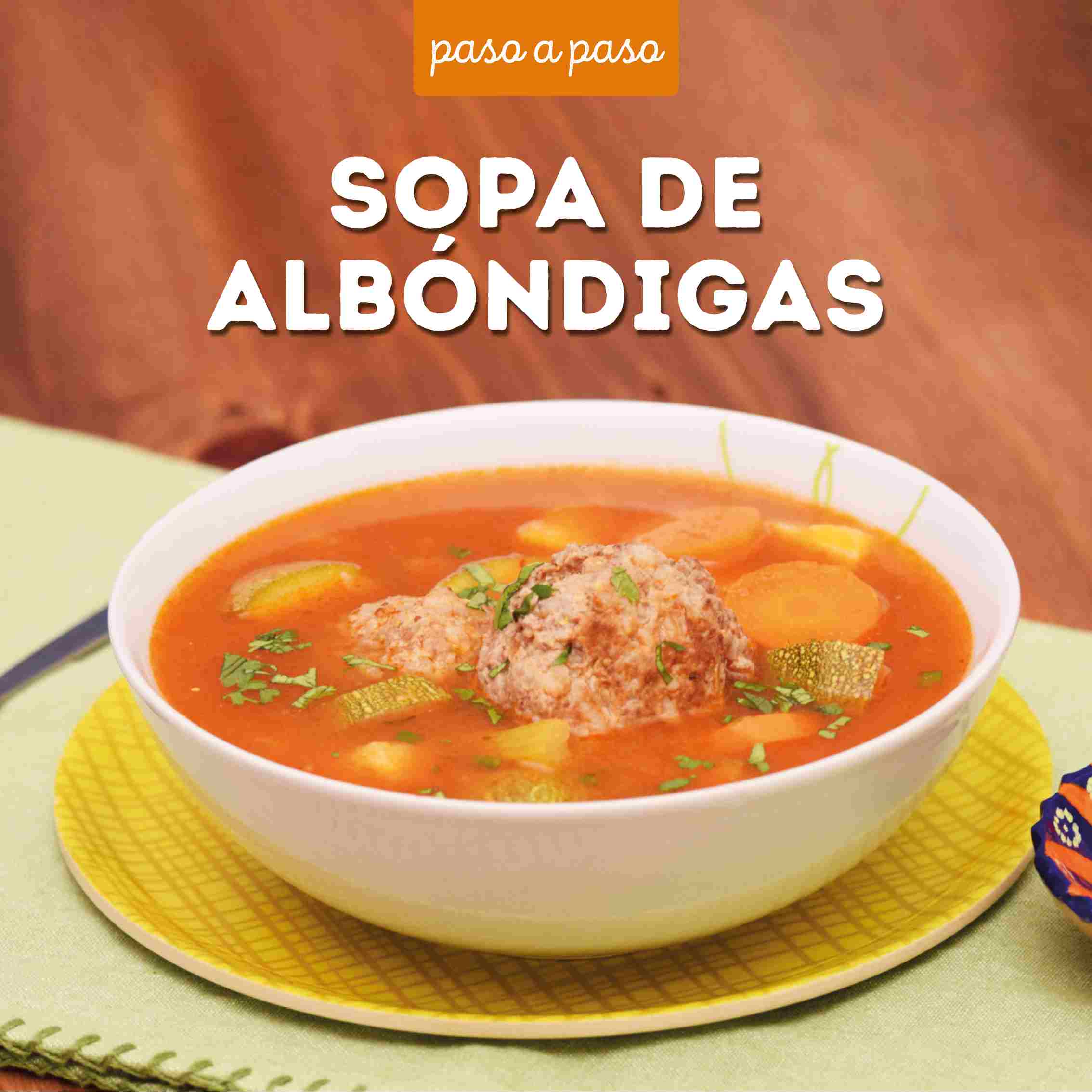 Receta Sopa de albóndigas